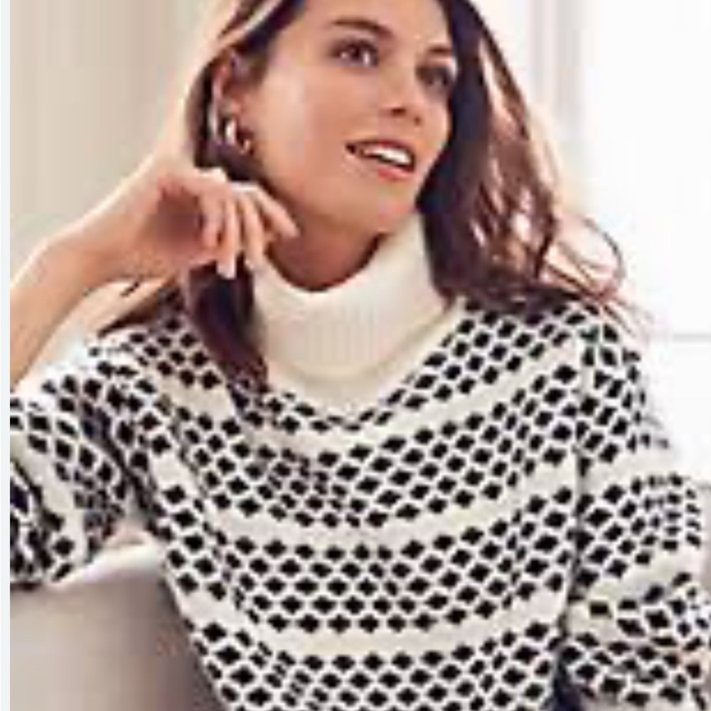 Geo Stripe Tunic Sweater